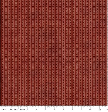 Northern Christmas by Teresa Kogut for Riley Blake Designs - Stars Stripes Red