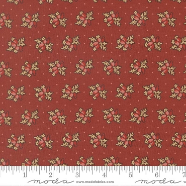 MODA Pamelias Path by Betsy Chutchian - Posey Floral Madder Red