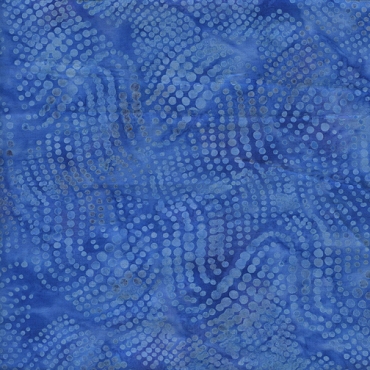 2026 AOSH Fabric - Blenders: Wavy Dots - Bluebird