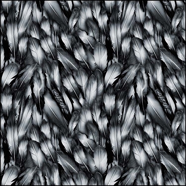 Camelot Fabrics - Strokes of the Wild - Feathers Grey