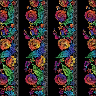 Vivid by Jason Yenter of In The Beginning Fabrics - Repeating Stripe Multi