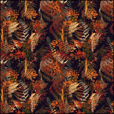 In The Beginning Reflections of Autumn - Shadow Ferns Multi