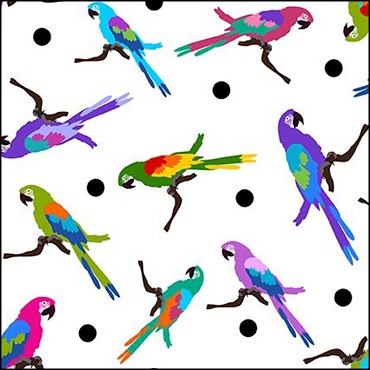 In The Beginning Colorful by Jason Yenter - Parrots Multi