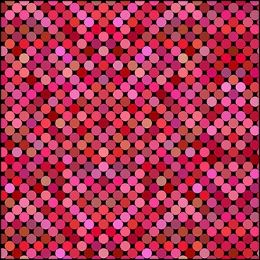 In The Beginning Colorful by Jason Yenter - Dots Red