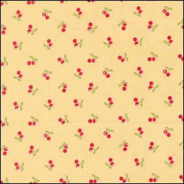 MODA - Cali Co by Corey Yoder - Cherries - Soft Yellow