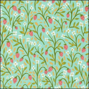 MODA Kindred - Strawberry Meadow - Aqua