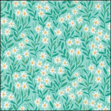MODA Kindred - Daisy Florals - Aqua