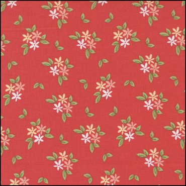 Emma by MODA - Daisies Geranium Red