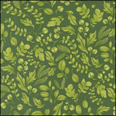 MODA Wild Blossom - Leafy World - Basil