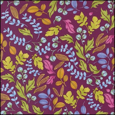 MODA Wild Blossom - Leafy World - Berry