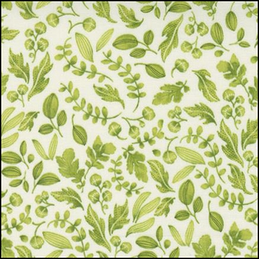 MODA Wild Blossom - Leafy World - Cream Sunlit