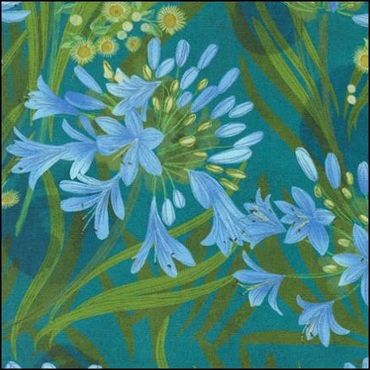 MODA - Serena Shores - Agapanthus Florals - Lagoon