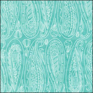 MODA - Serena Shores - Paisley Shells - Aqua