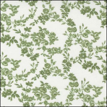 MODA Nantucket Summer - Surfside Small Floral - Cream Grass