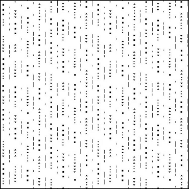 P & B Textiles - Salt & Pepper - Dotty Lines White