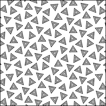 P & B Textiles - Salt & Pepper - Triangles White