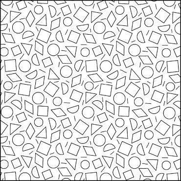 P & B Textiles - Salt & Pepper - Geometrics White