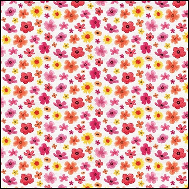 Monthly Placemats by Tara Reed for Riley Blake Designs - Offwhite Floral