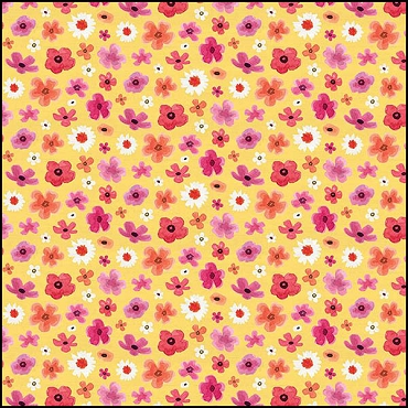 Monthly Placemats by Tara Reed for Riley Blake Designs - Yellow Floral