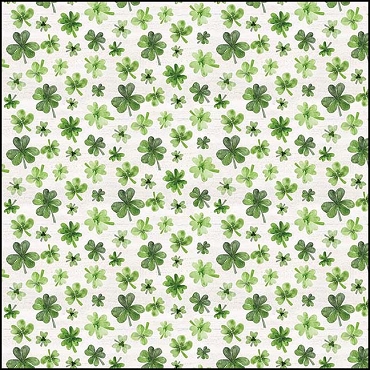 Monthly Placemats by Tara Reed for Riley Blake Designs - March Shamrocks Off White