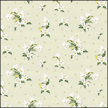 Monthly Placemats by Tara Reed for Riley Blake Designs - April Lily Toss Pearl