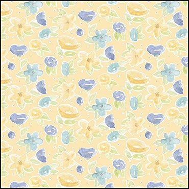 Monthly Placemats by Tara Reed for Riley Blake Designs - May Flowers Yellow