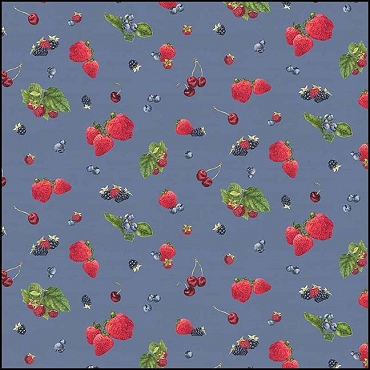 Monthly Placemats by Tara Reed for Riley Blake Designs - June Berry Toss Denim