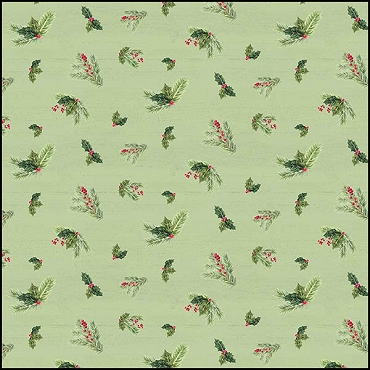 Monthly Placemats by Tara Reed for Riley Blake Designs - December Holly Green