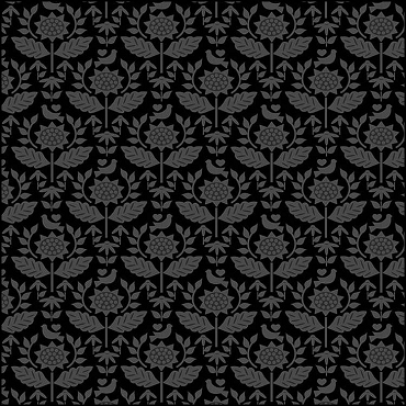 Flour And Flower by Riley Blake Designs - Wallpaper Black