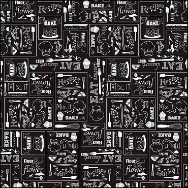 Flour And Flower by Riley Blake Designs - Chalkboard Black