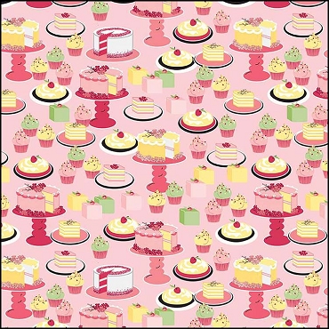 Flour And Flower by Riley Blake Designs - Sweet Bakes Pink