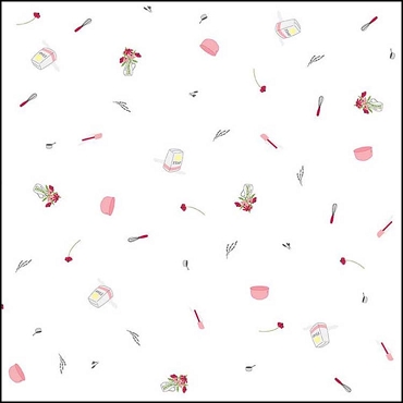 Flour And Flower by Riley Blake Designs - Kitchen Tools White