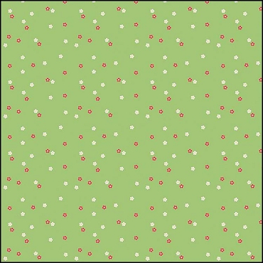 Flour And Flower by Riley Blake Designs - Mini Floral Leaf Green