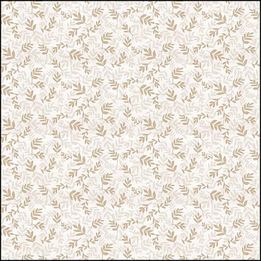 Riley Blake Designs - Covered Bridges in Spring (Digital) - Leaves - White