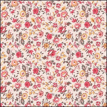 Riley Blake Designs - Piece & Plenty by Lori Holt - Floral - Coral