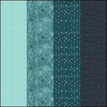 MODA - 50 Years of Moda - Four In One Blender Print Blender Prussian Blue