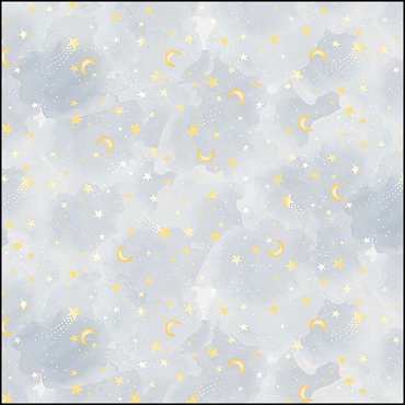 Timeless Treasures Wish and Wonder - Stars & Moon Sky